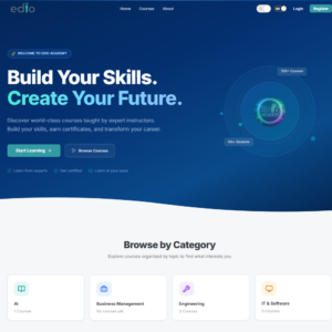Edio Academy – Educational Platfor