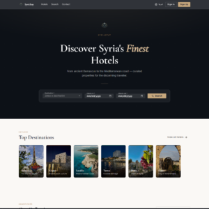SyriaStay – Hotel Booking Platform